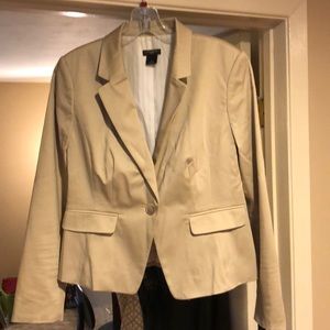 Tan Ann Taylor Petite Blazer